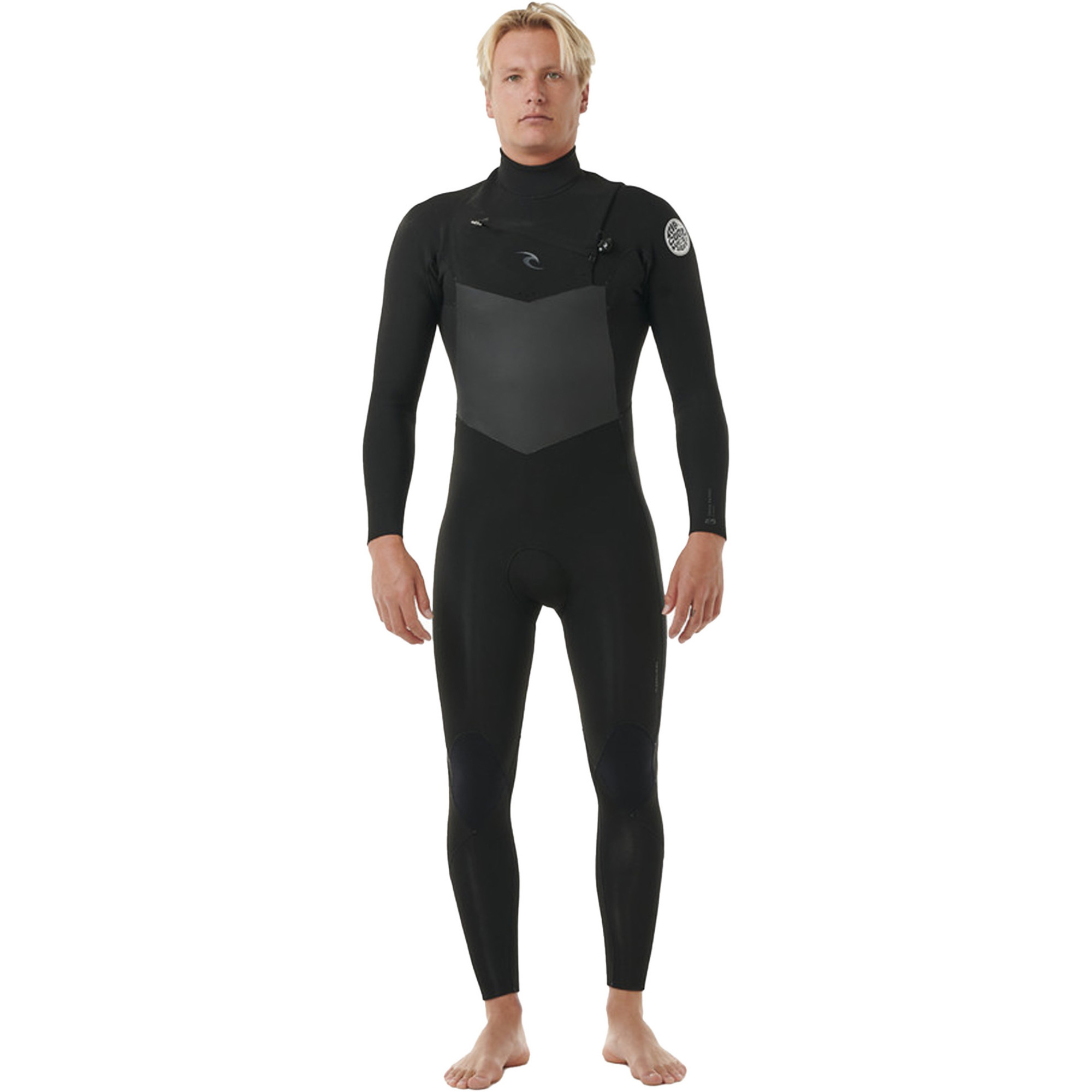 Rip Curl Mens Dawn Patrol Mm Chest Zip Wetsuit Mfs Black